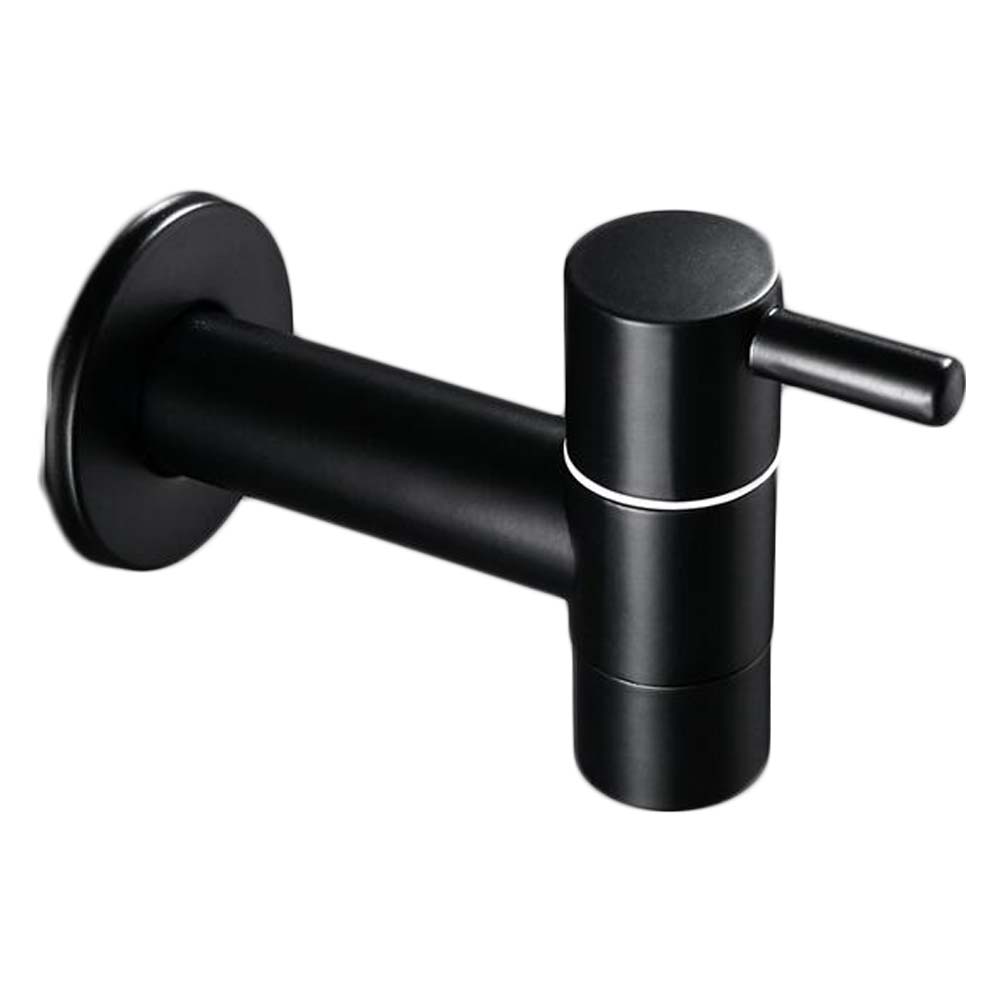 Black Brass Mop Pool Faucet Wall Mounted basin Faucet Garden Tap Cold Water Tap 